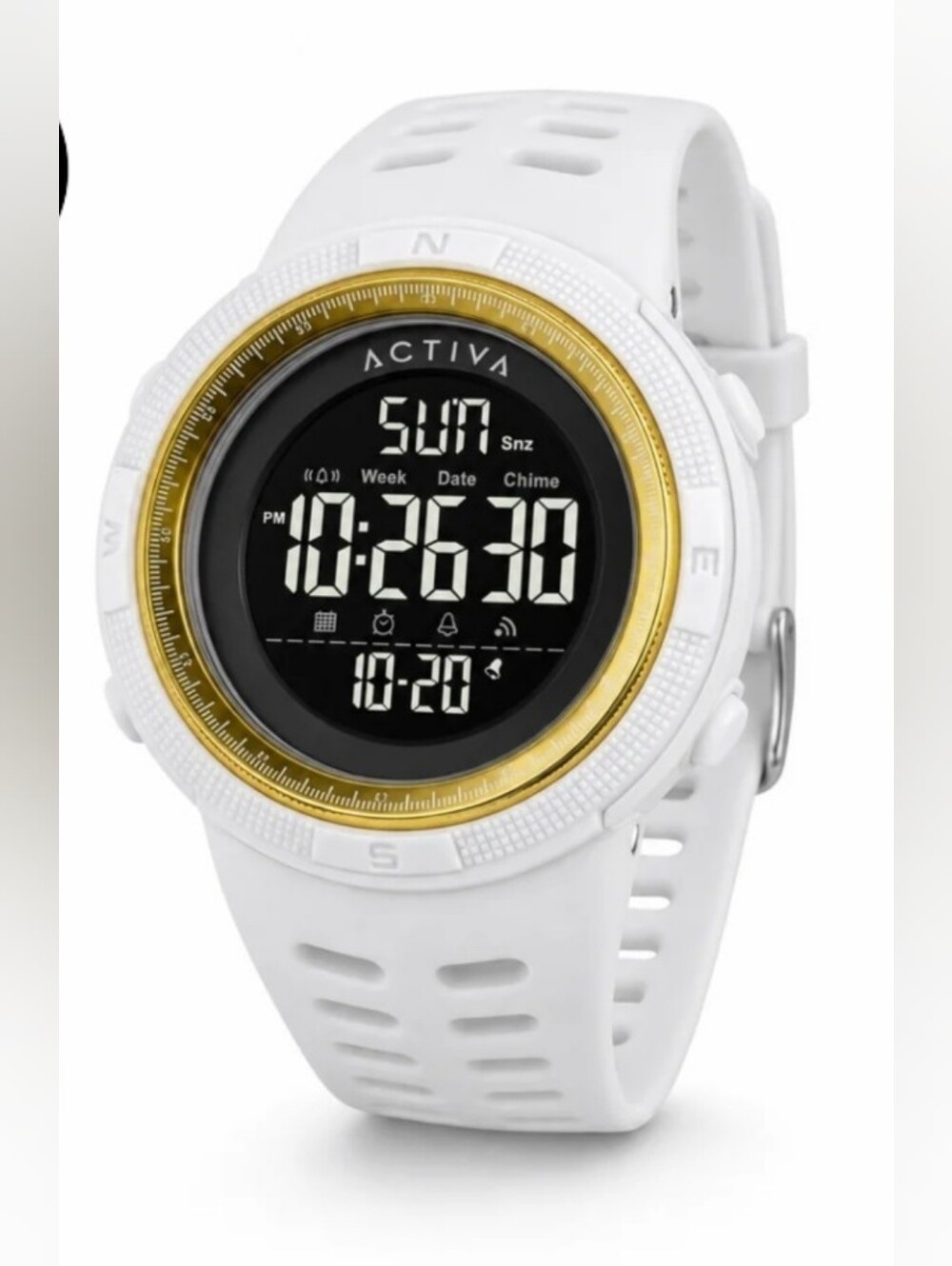 NEW Activa X Invicta Digital Essentials Men's Watch - 50mm. White ACW1915-014